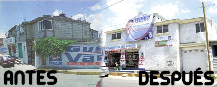 El antes y el despus de la casa de Gustavo Vargas Presidente de Zinacantepec
